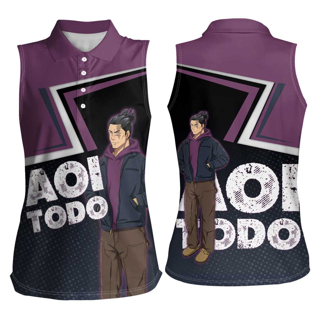 Aoi Todo Women Sleeveless Polo Shirt Jujutsu Kaisen Casual Urban Look