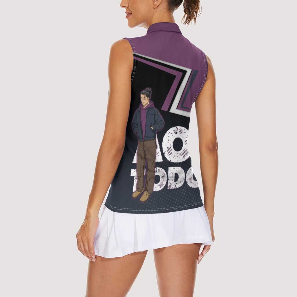 Aoi Todo Women Sleeveless Polo Shirt Jujutsu Kaisen Casual Urban Look