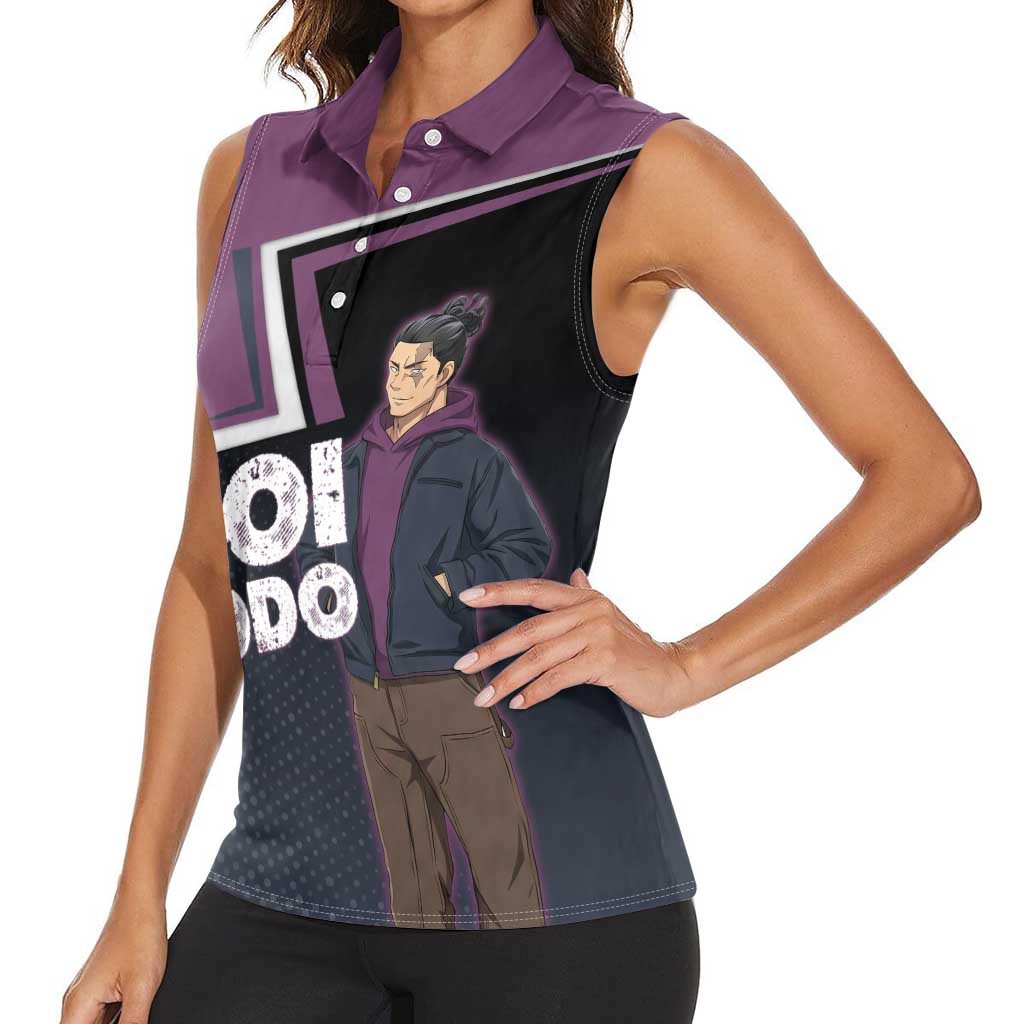 Aoi Todo Women Sleeveless Polo Shirt Jujutsu Kaisen Casual Urban Look