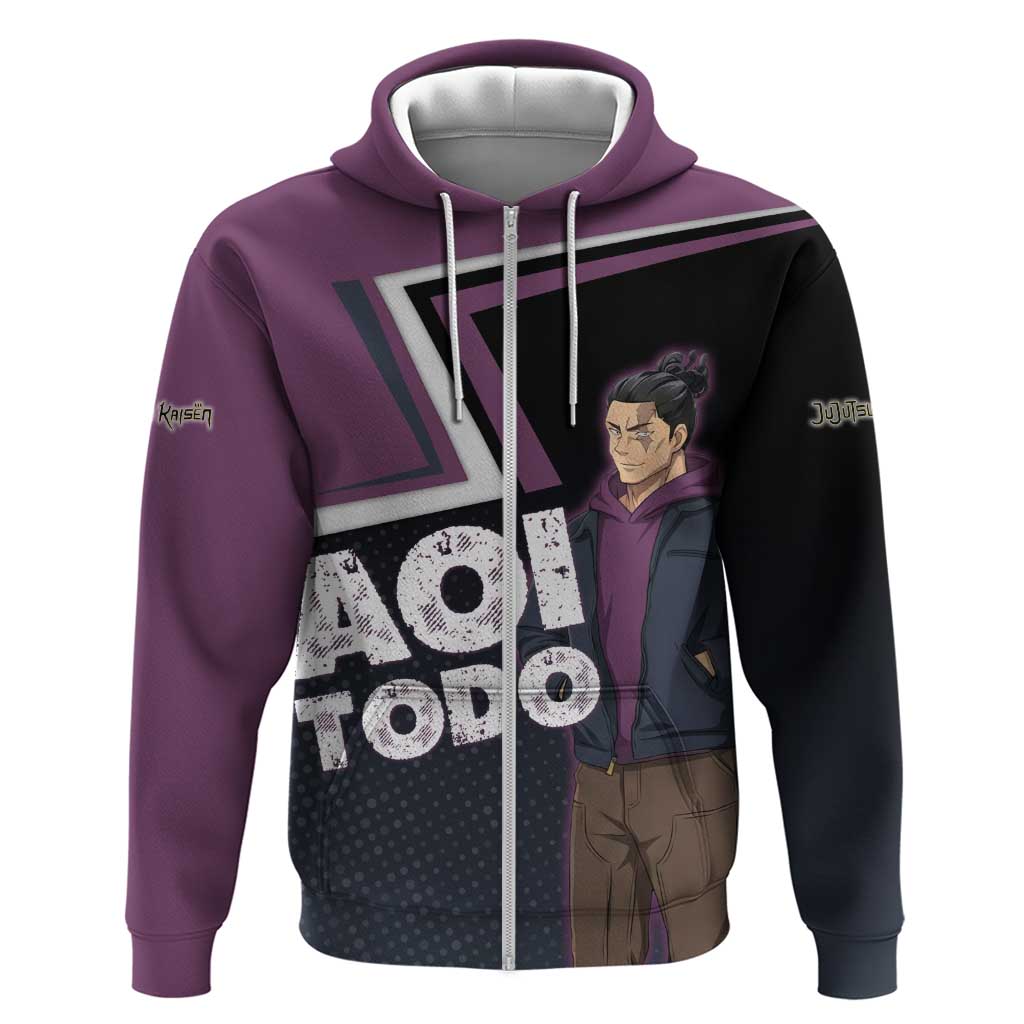 Aoi Todo Zip Hoodie Jujutsu Kaisen Casual Urban Look