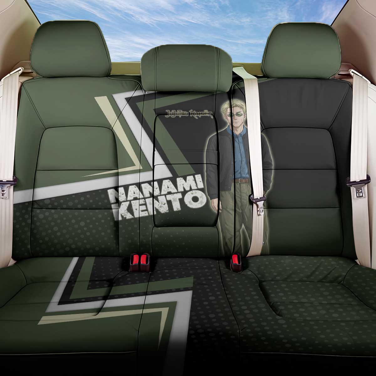 Nanami Kento Back Car Seat Cover Jujutsu Kaisen Business Casual Aesthetic