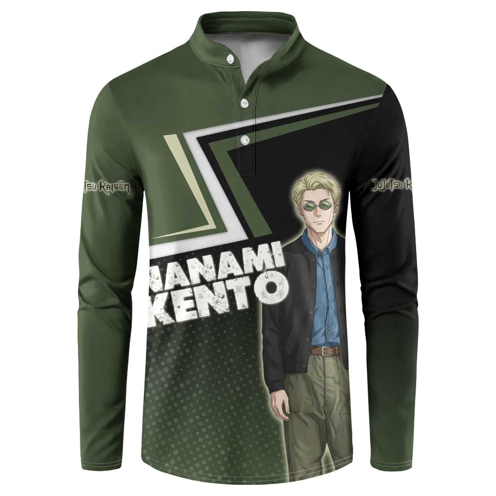 Nanami Kento Button Sweatshirt Jujutsu Kaisen Business Casual Aesthetic