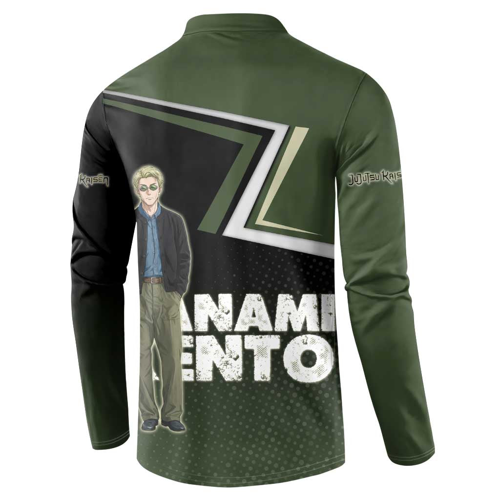 Nanami Kento Button Sweatshirt Jujutsu Kaisen Business Casual Aesthetic
