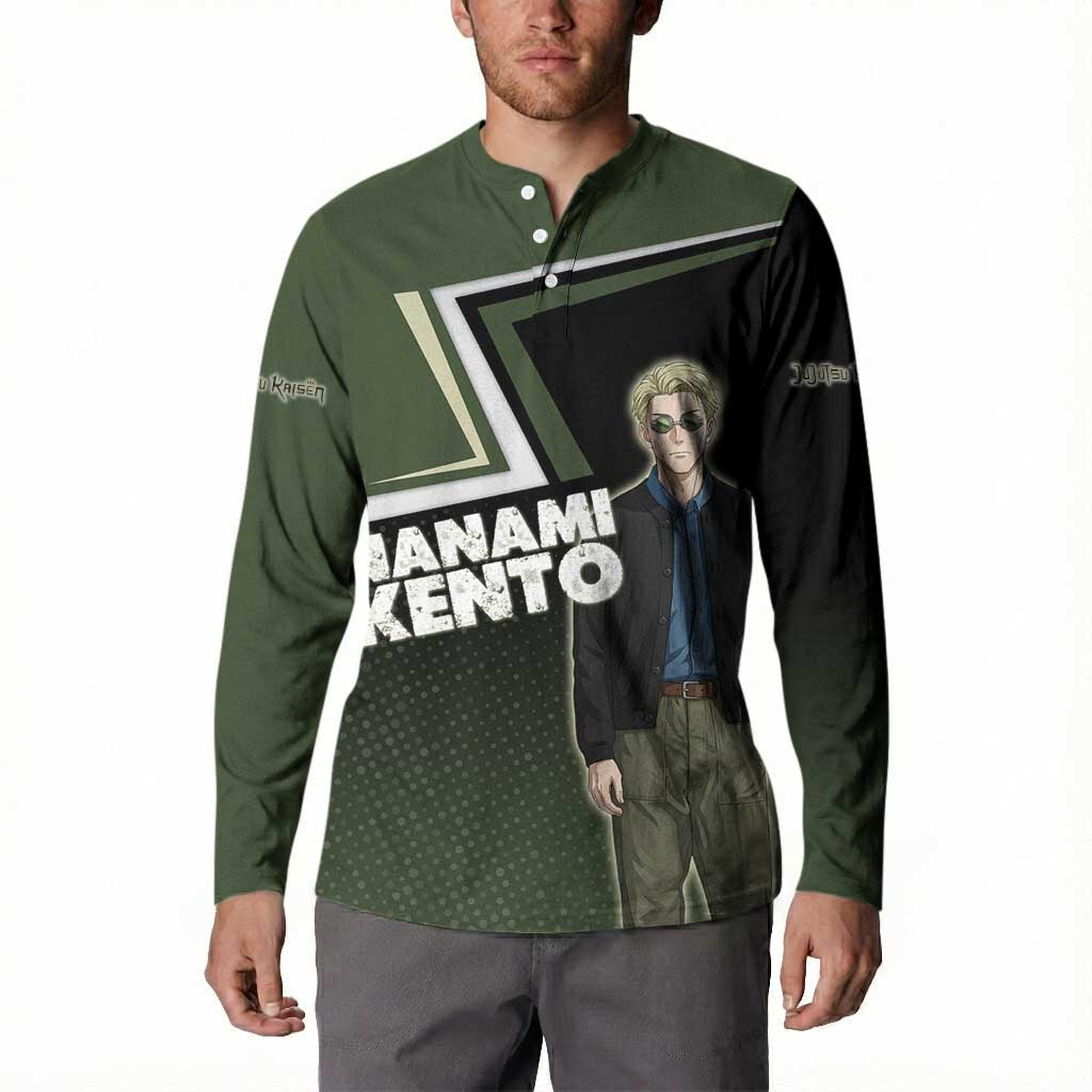 Nanami Kento Button Sweatshirt Jujutsu Kaisen Business Casual Aesthetic