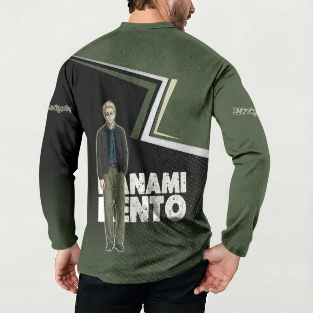 Nanami Kento Button Sweatshirt Jujutsu Kaisen Business Casual Aesthetic