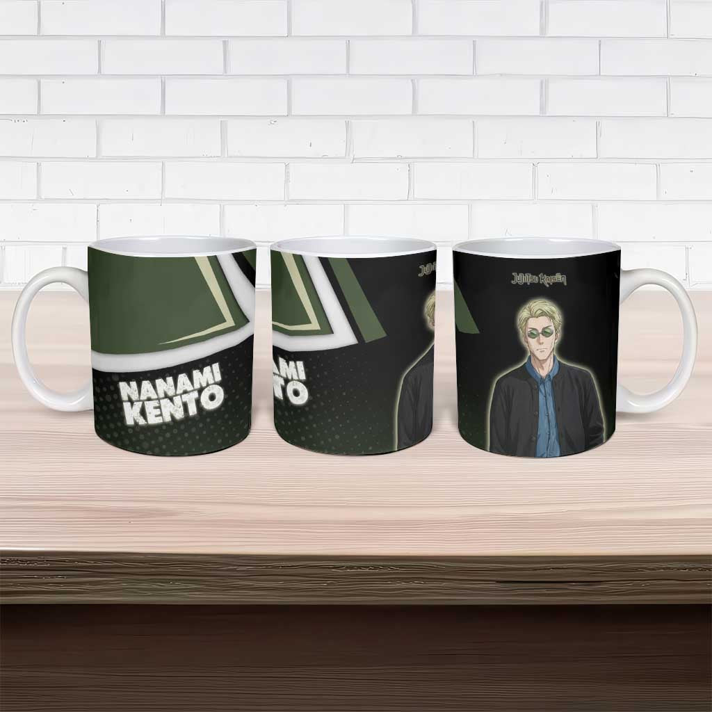 Nanami Kento Ceramic Mug Jujutsu Kaisen Business Casual Aesthetic
