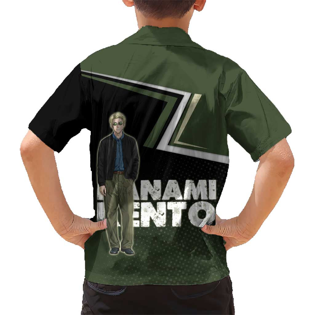 Nanami Kento Family Matching Short Sleeve Bodycon Dress and Hawaiian Shirt Jujutsu Kaisen Business Casual Aesthetic