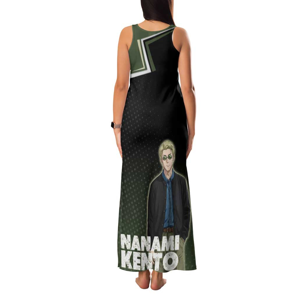 Nanami Kento Family Matching Tank Maxi Dress and Hawaiian Shirt Jujutsu Kaisen Business Casual Aesthetic