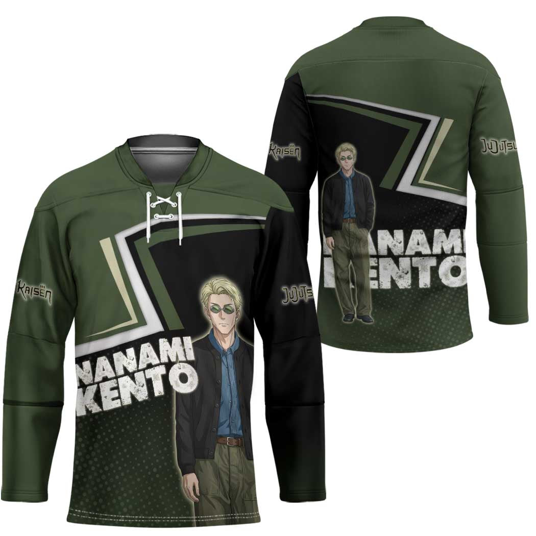 Nanami Kento Hockey Jersey Jujutsu Kaisen Business Casual Aesthetic