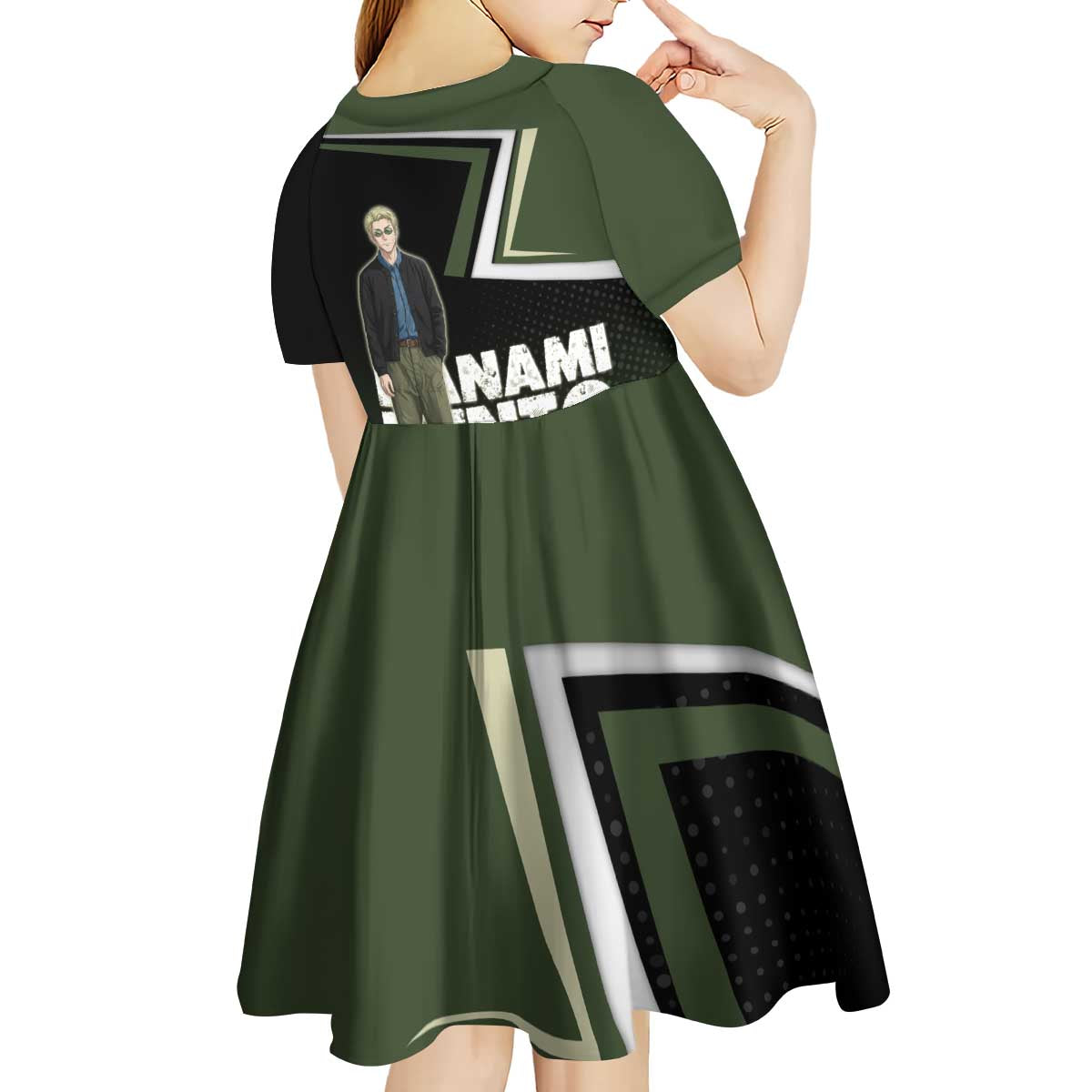 Nanami Kento Kid Short Sleeve Dress Jujutsu Kaisen Business Casual Aesthetic