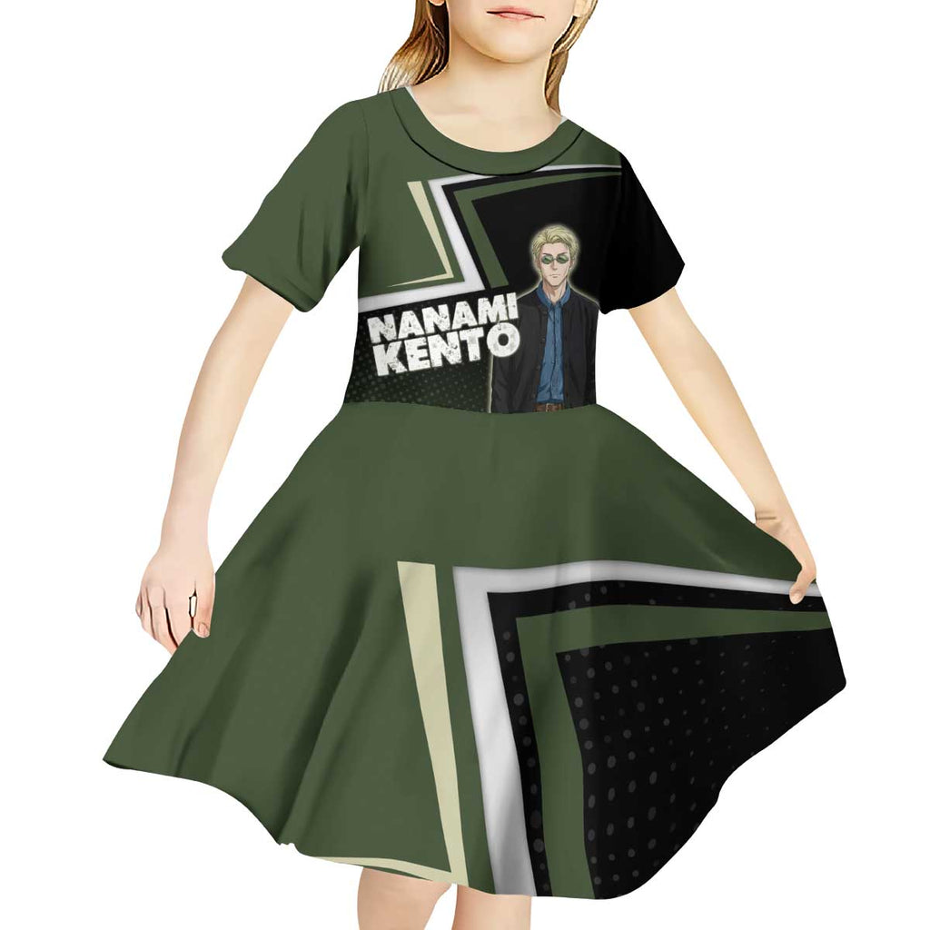 Nanami Kento Kid Short Sleeve Dress Jujutsu Kaisen Business Casual Aesthetic