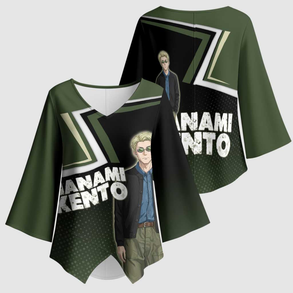 Nanami Kento Kimono Sleeve Blouse Jujutsu Kaisen Business Casual Aesthetic
