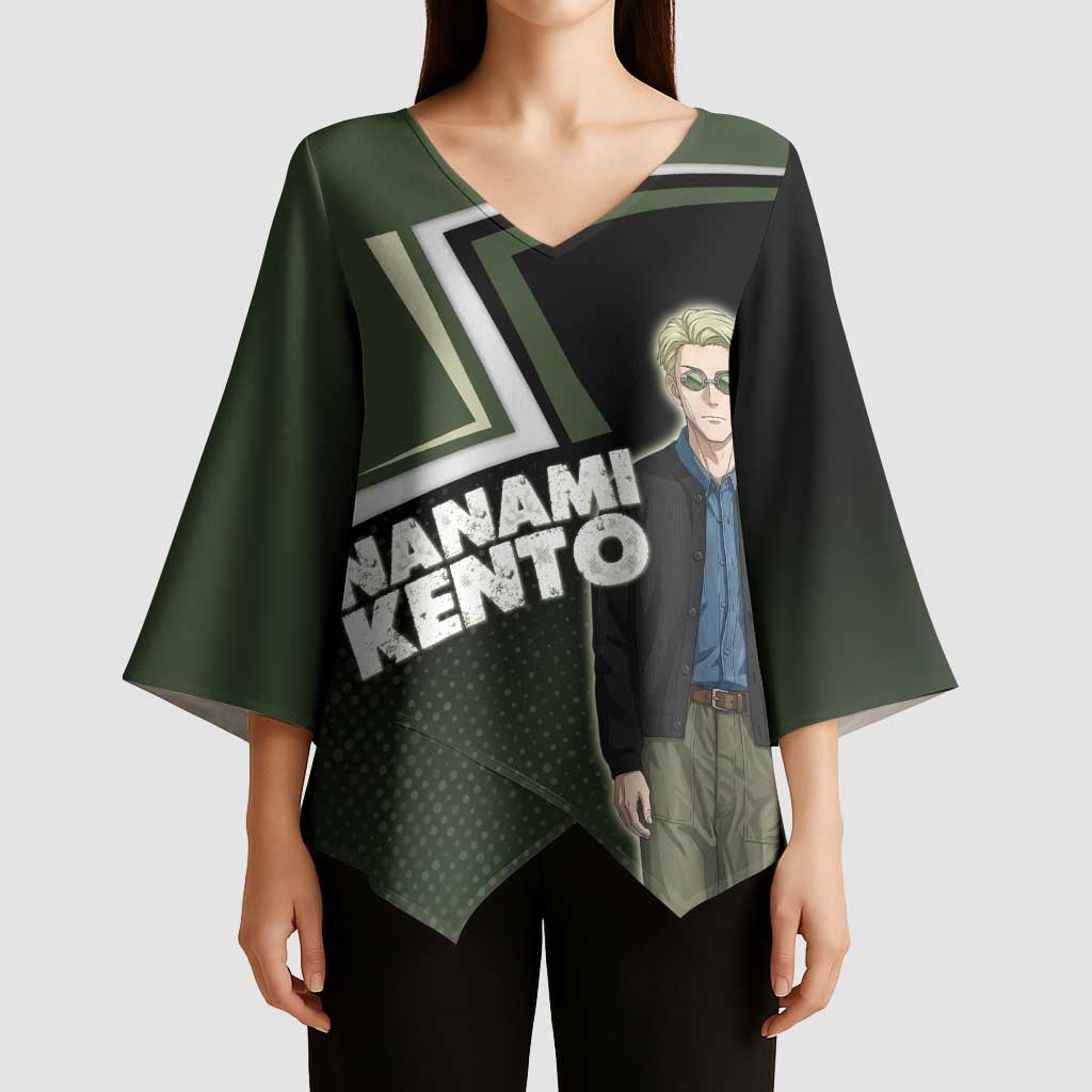 Nanami Kento Kimono Sleeve Blouse Jujutsu Kaisen Business Casual Aesthetic