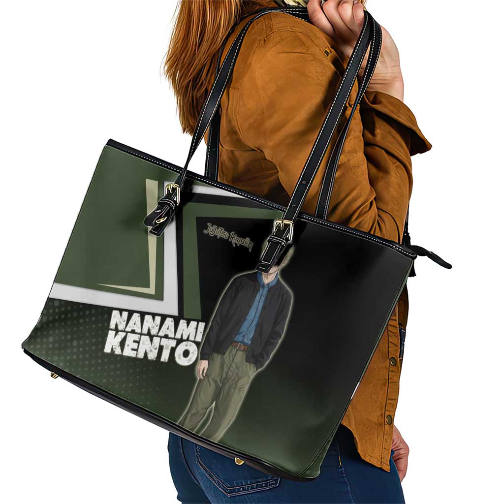 Nanami Kento Leather Tote Bag Jujutsu Kaisen Business Casual Aesthetic