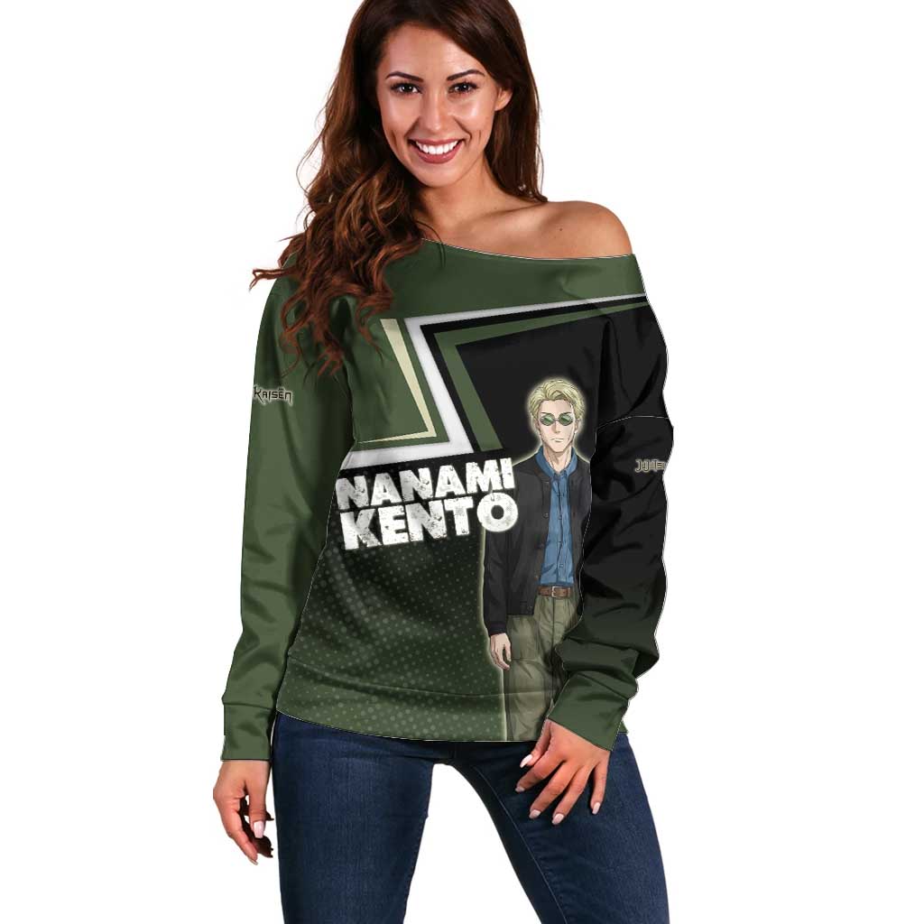 Nanami Kento Off Shoulder Sweater Jujutsu Kaisen Business Casual Aesthetic