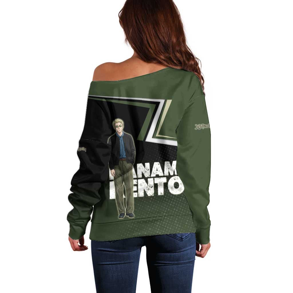 Nanami Kento Off Shoulder Sweater Jujutsu Kaisen Business Casual Aesthetic