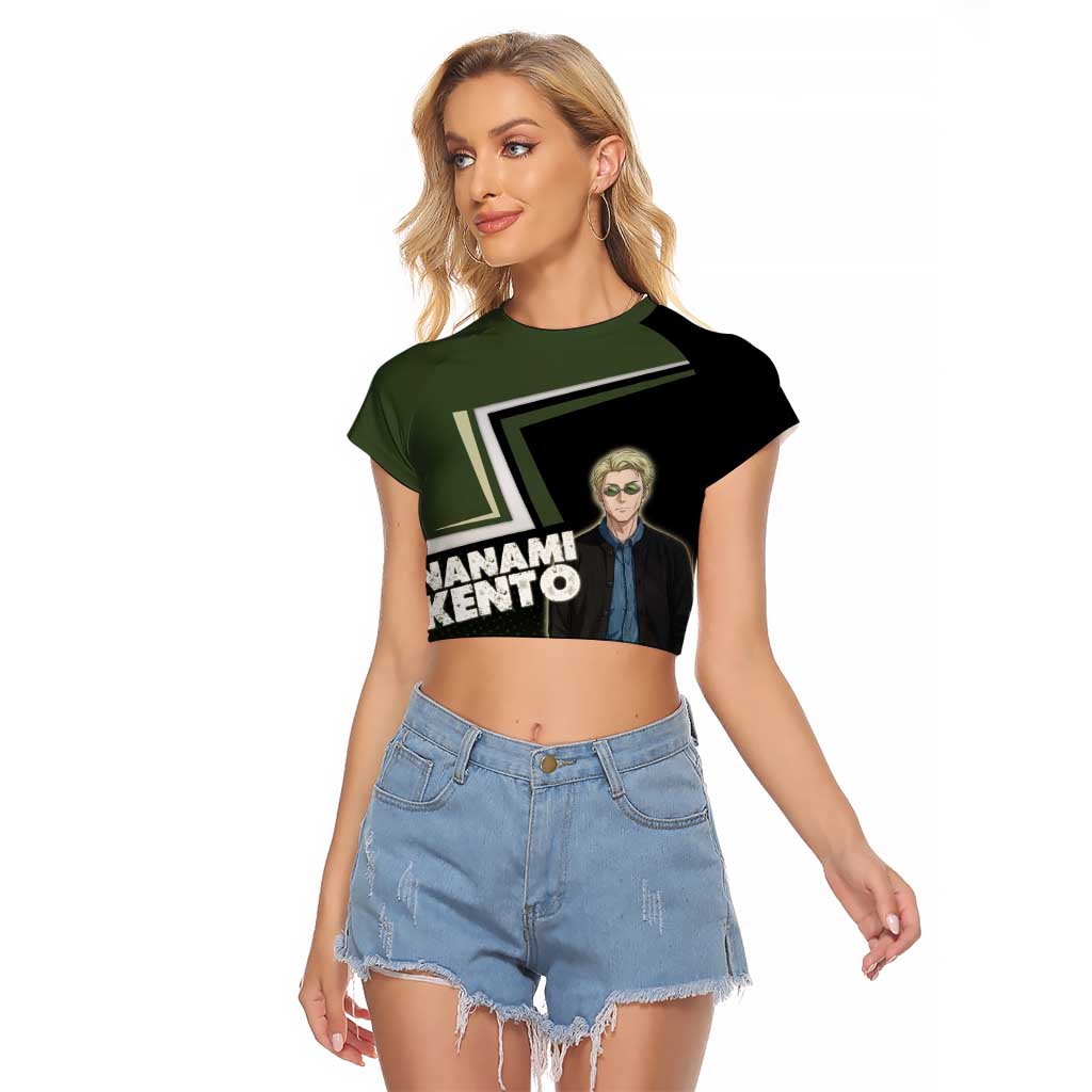 Nanami Kento Raglan Cropped T Shirt Jujutsu Kaisen Business Casual Aesthetic
