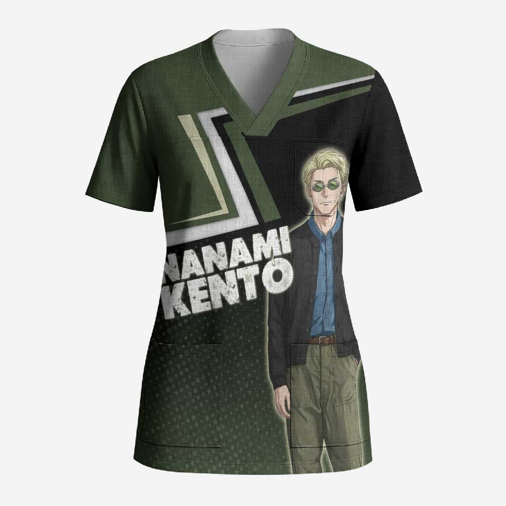 Nanami Kento Scrub Top Jujutsu Kaisen Business Casual Aesthetic