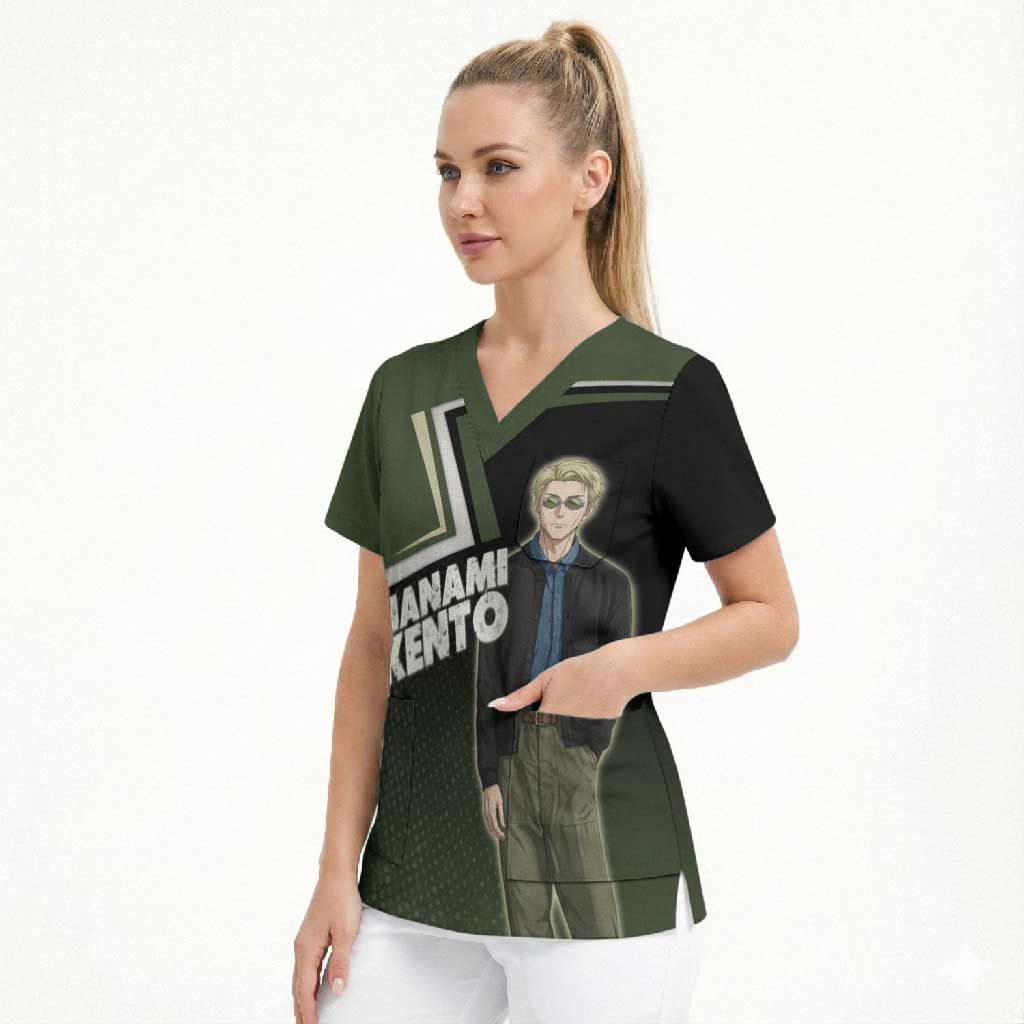 Nanami Kento Scrub Top Jujutsu Kaisen Business Casual Aesthetic