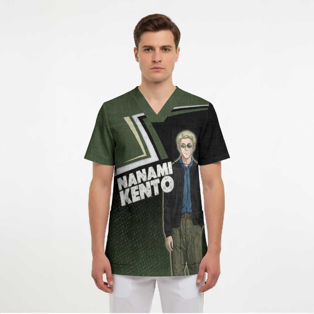 Nanami Kento Scrub Top Jujutsu Kaisen Business Casual Aesthetic