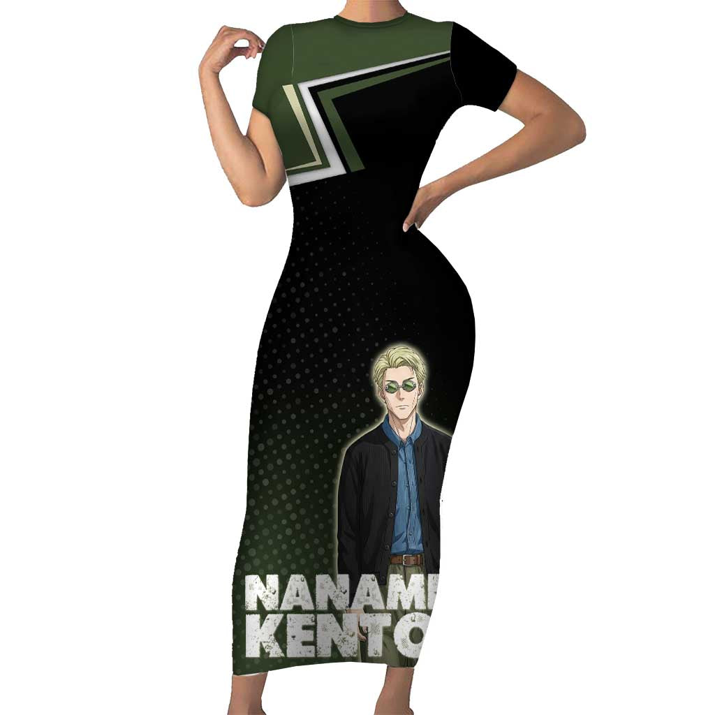 Nanami Kento Short Sleeve Bodycon Dress Jujutsu Kaisen Business Casual Aesthetic
