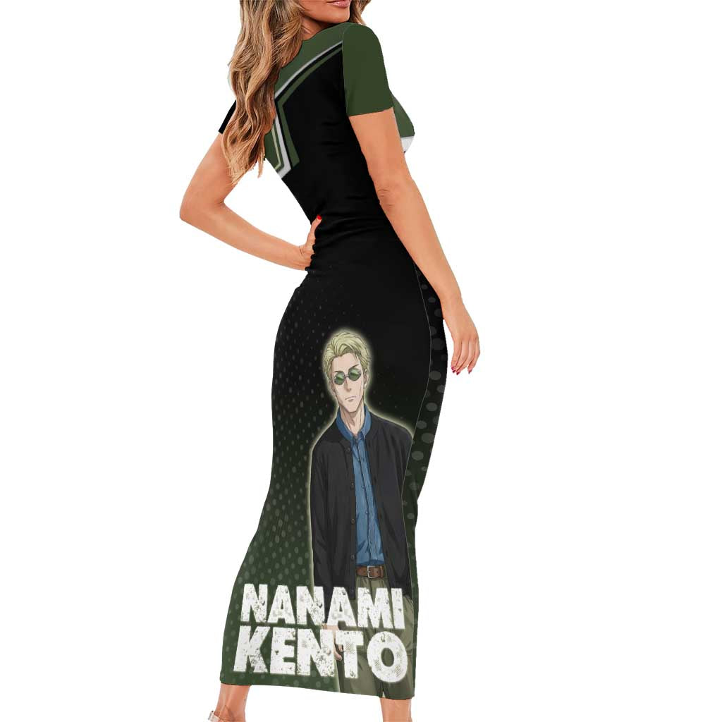 Nanami Kento Short Sleeve Bodycon Dress Jujutsu Kaisen Business Casual Aesthetic