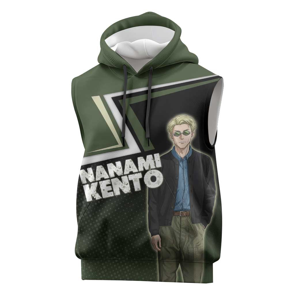 Nanami Kento Sleeveless Hoodie Jujutsu Kaisen Business Casual Aesthetic