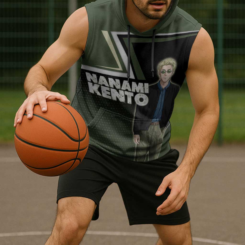 Nanami Kento Sleeveless Hoodie Jujutsu Kaisen Business Casual Aesthetic