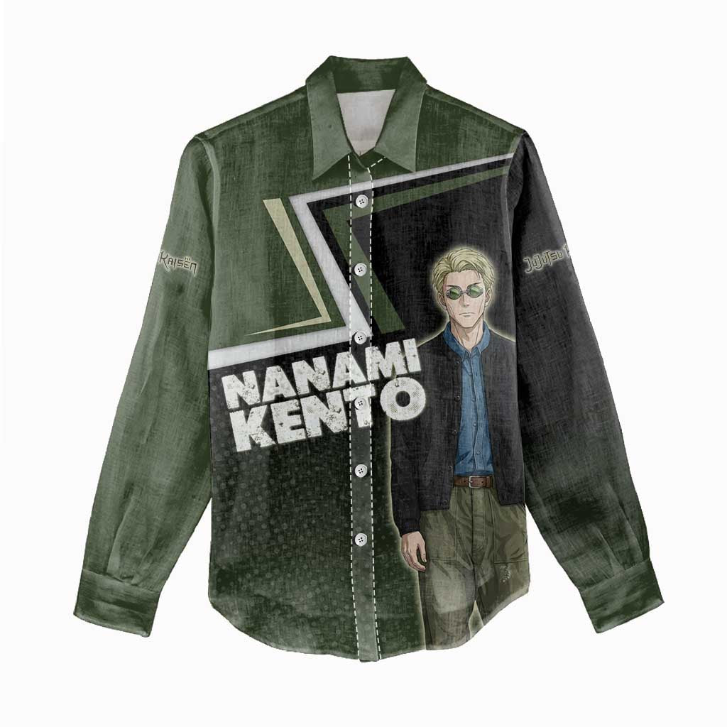 Nanami Kento Women Casual Shirt Jujutsu Kaisen Business Casual Aesthetic