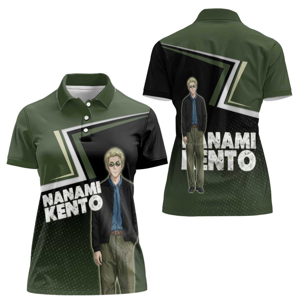 Nanami Kento Women Polo Shirt Jujutsu Kaisen Business Casual Aesthetic