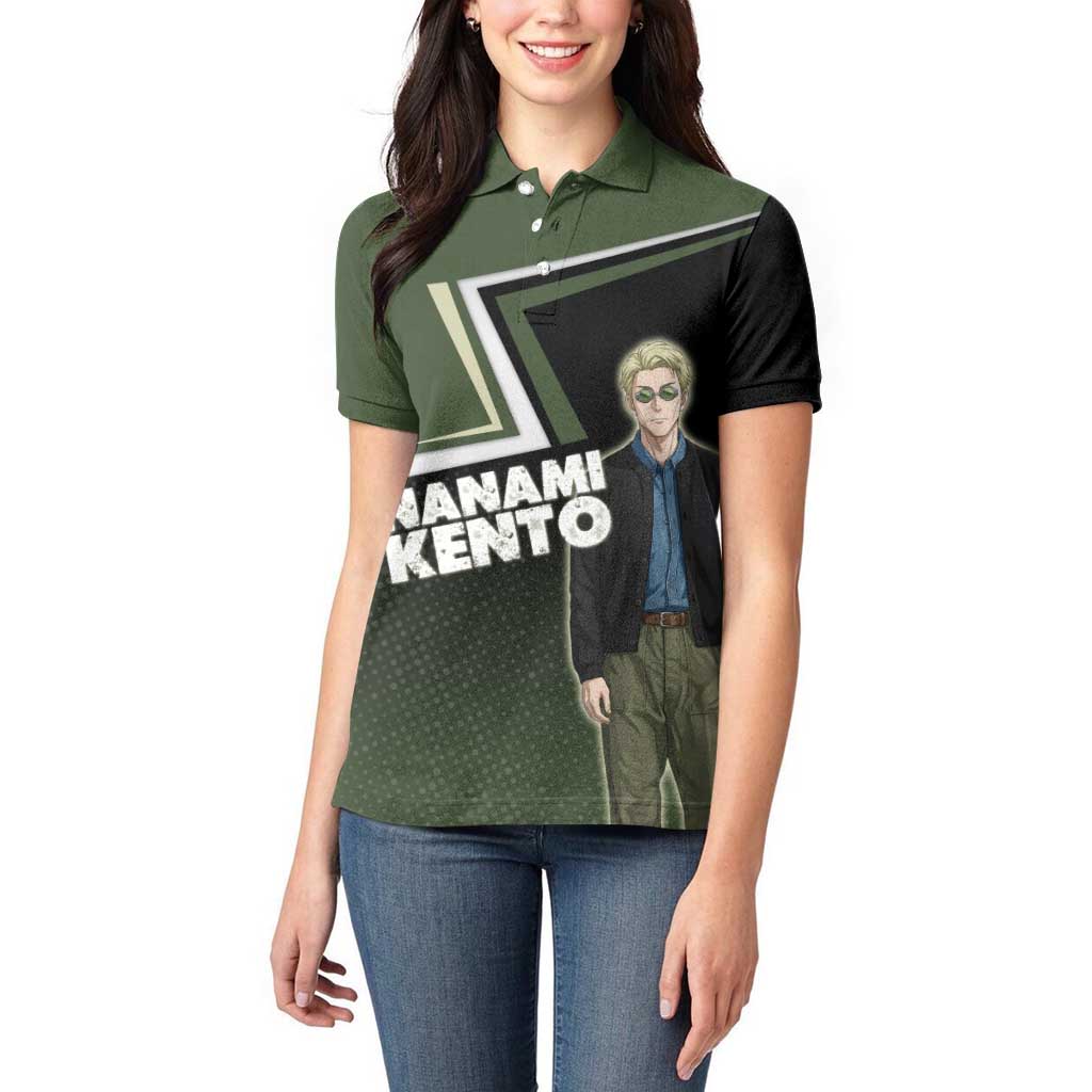 Nanami Kento Women Polo Shirt Jujutsu Kaisen Business Casual Aesthetic