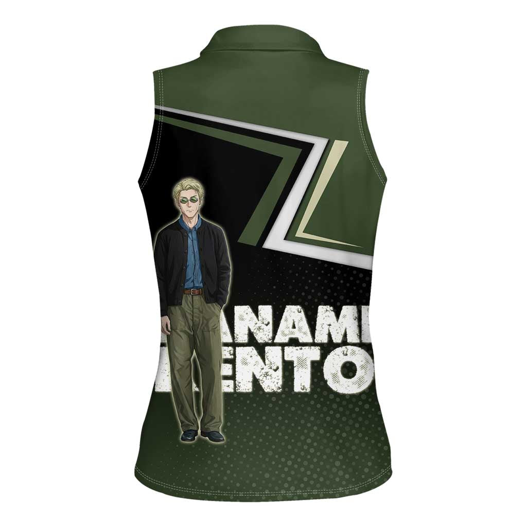 Nanami Kento Women Sleeveless Polo Shirt Jujutsu Kaisen Business Casual Aesthetic