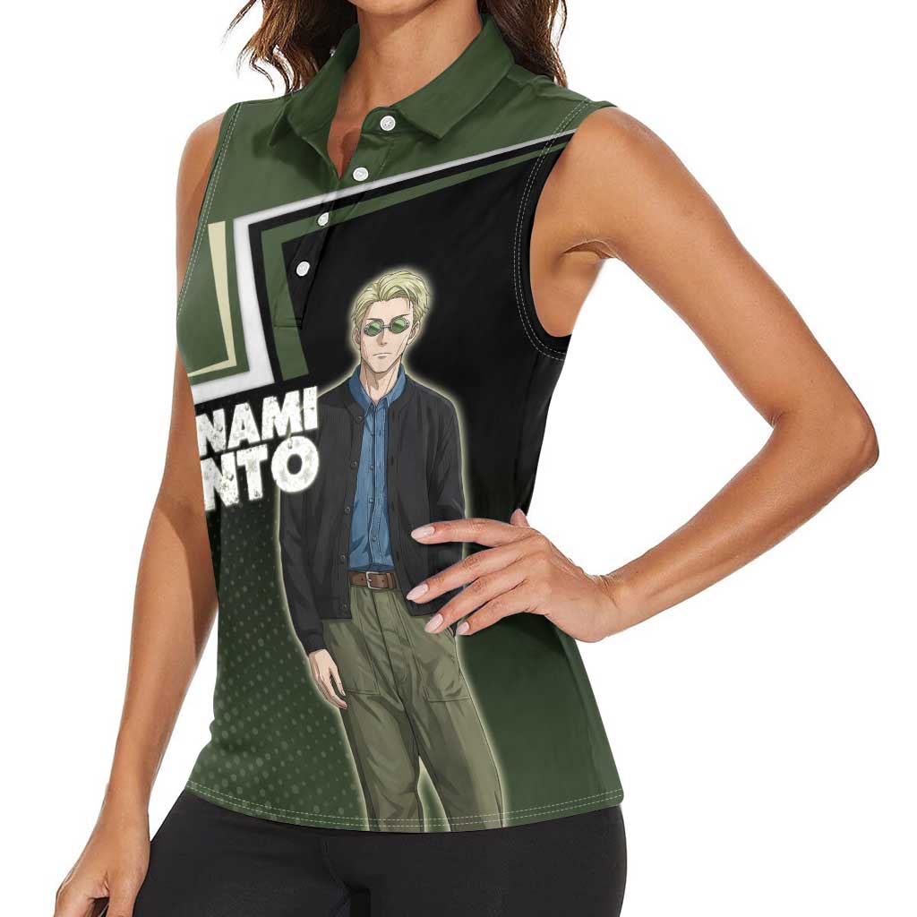 Nanami Kento Women Sleeveless Polo Shirt Jujutsu Kaisen Business Casual Aesthetic
