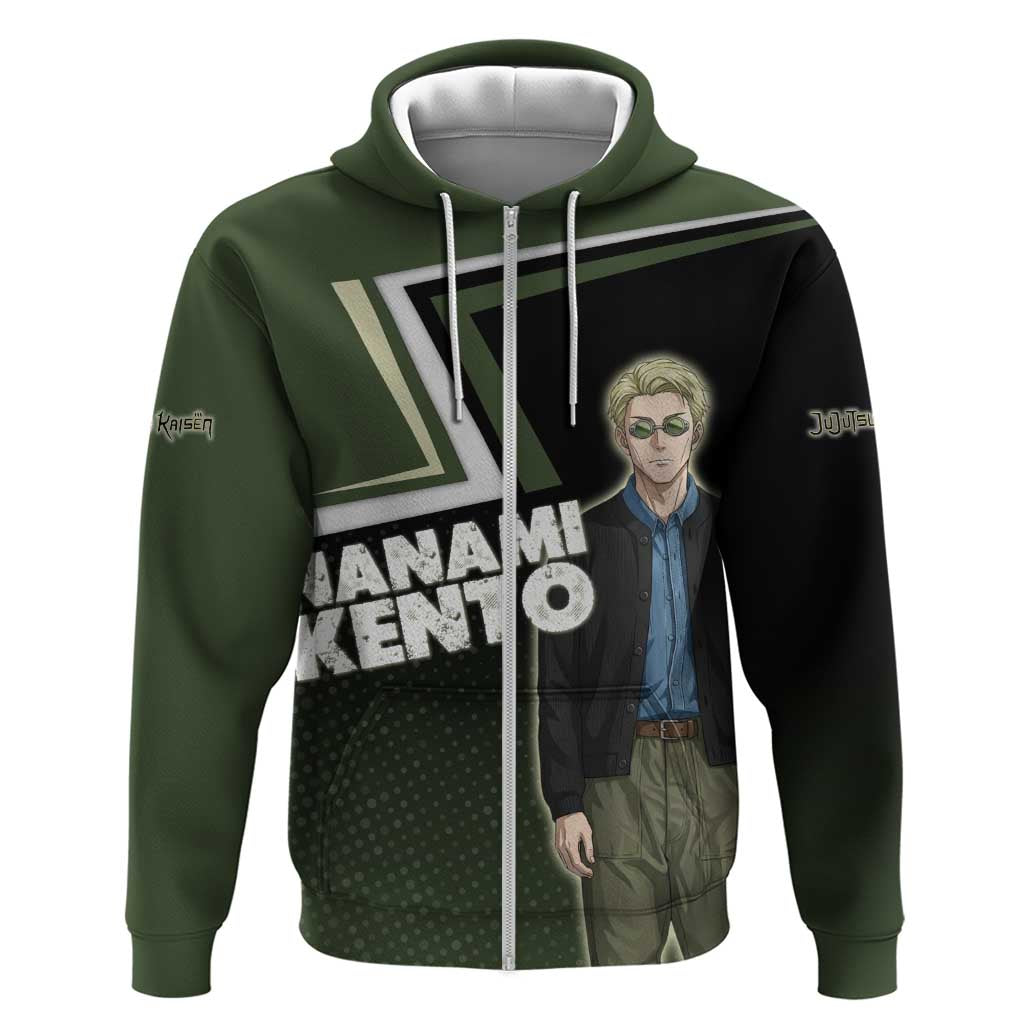 Nanami Kento Zip Hoodie Jujutsu Kaisen Business Casual Aesthetic