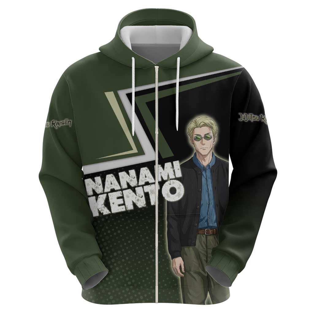Nanami Kento Zip Hoodie Jujutsu Kaisen Business Casual Aesthetic