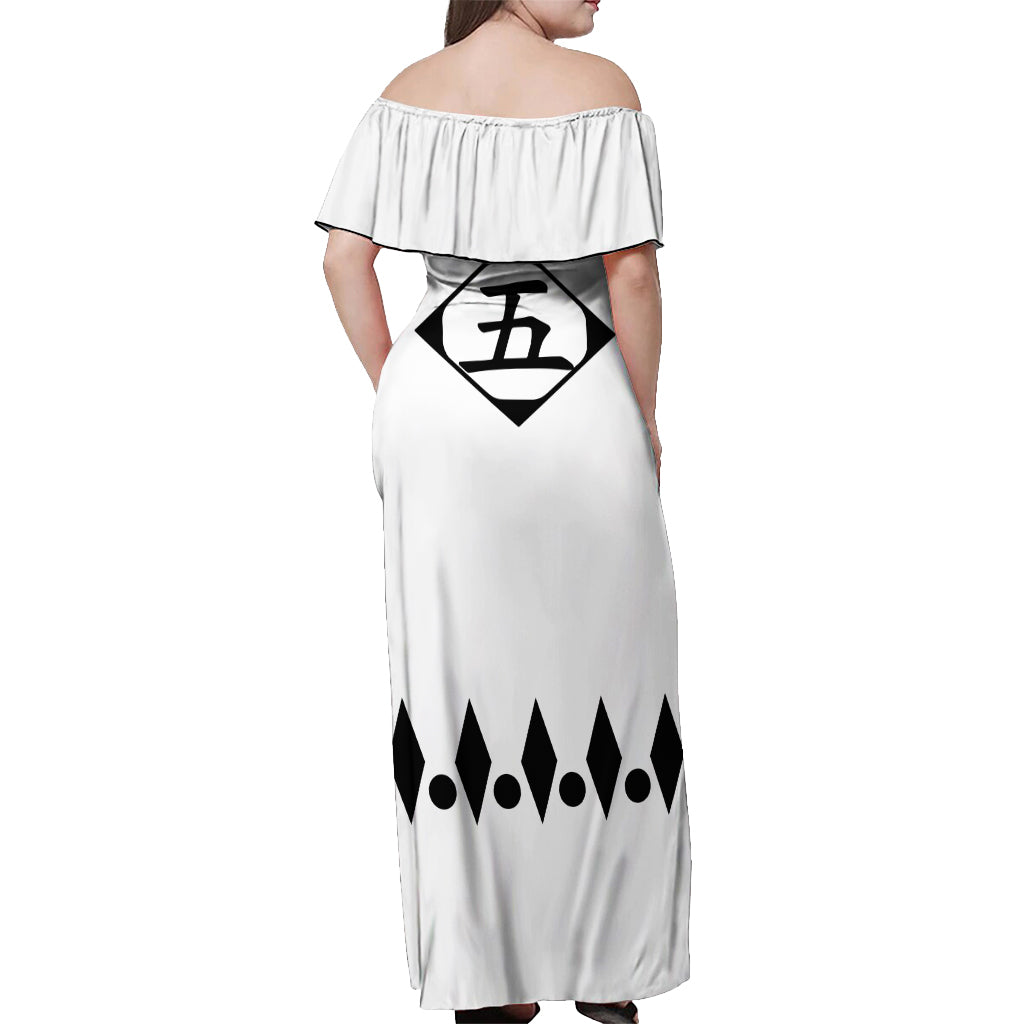 Fifth Division - Gotei 13 Off Shoulder Maxi Dress