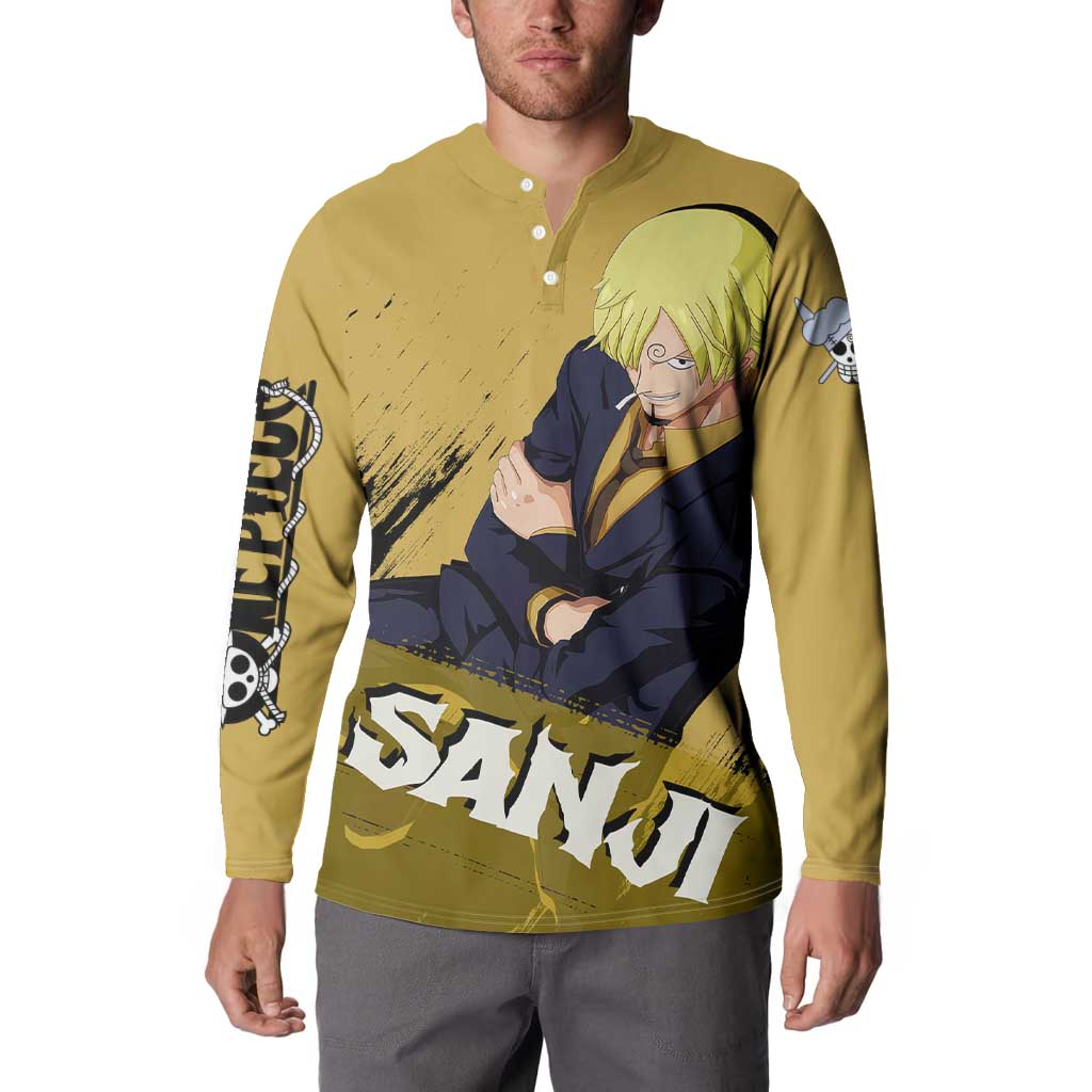 Vinsmoke Sanji - One Piece Button Sweatshirt Anime Style