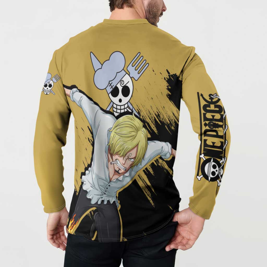 Vinsmoke Sanji - One Piece Button Sweatshirt Anime Style