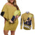Vinsmoke Sanji - One Piece Couples Matching Off Shoulder Short Dress and Long Sleeve Button Shirt Anime Style
