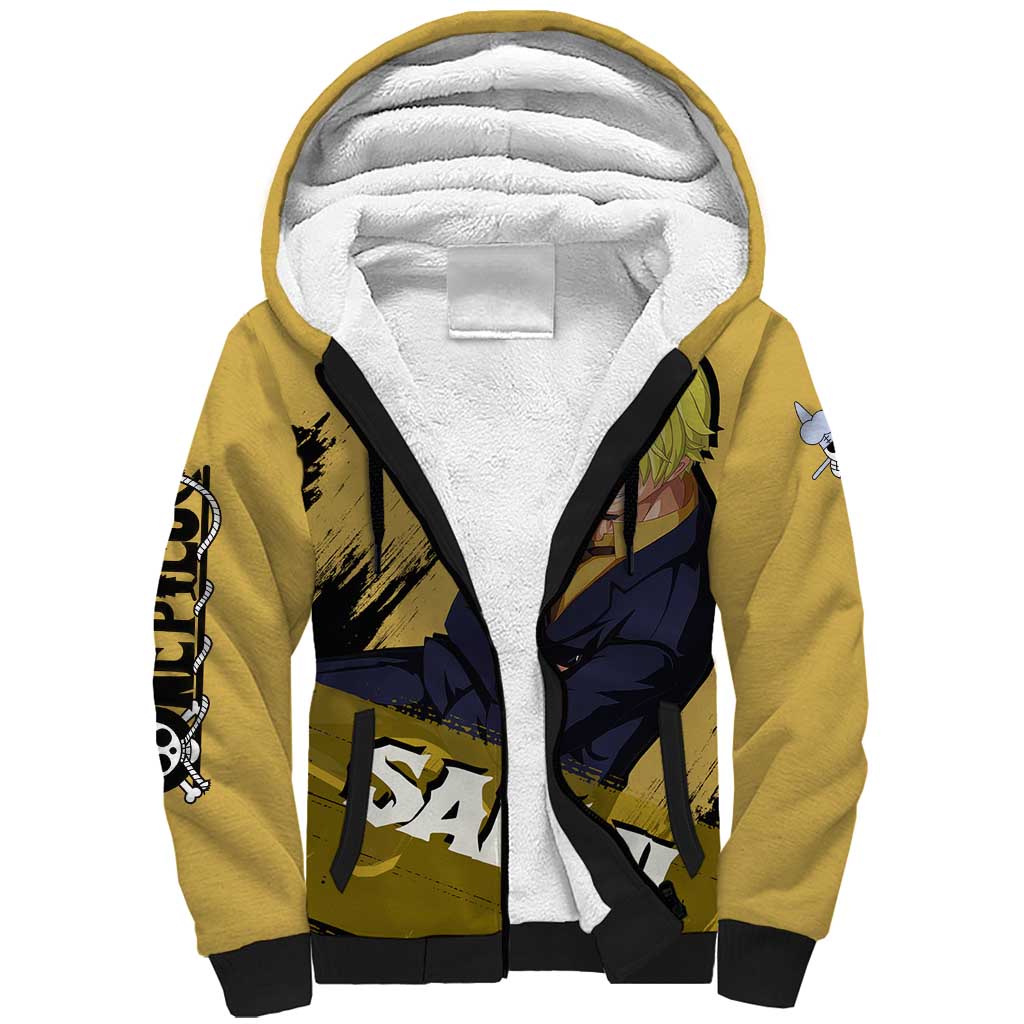 Vinsmoke Sanji - One Piece Sherpa Hoodie Anime Style