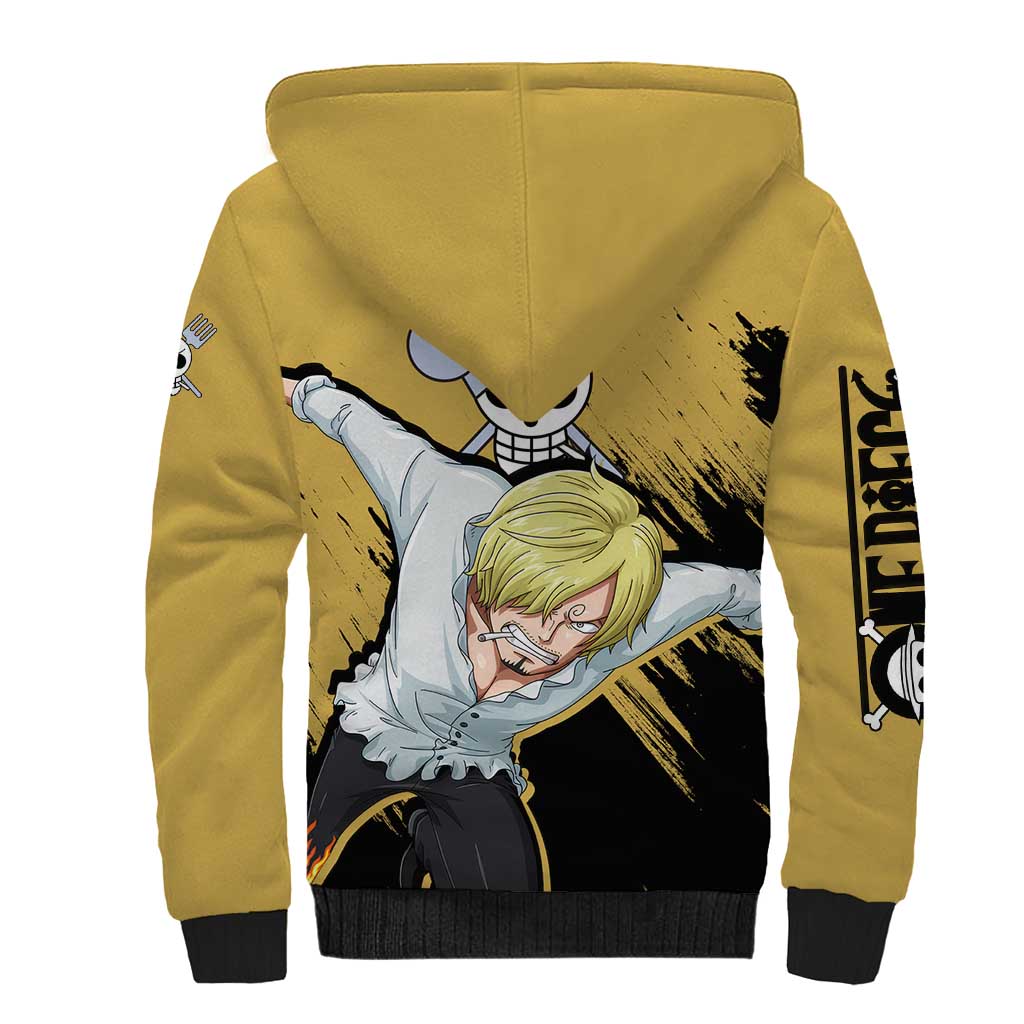 Vinsmoke Sanji - One Piece Sherpa Hoodie Anime Style