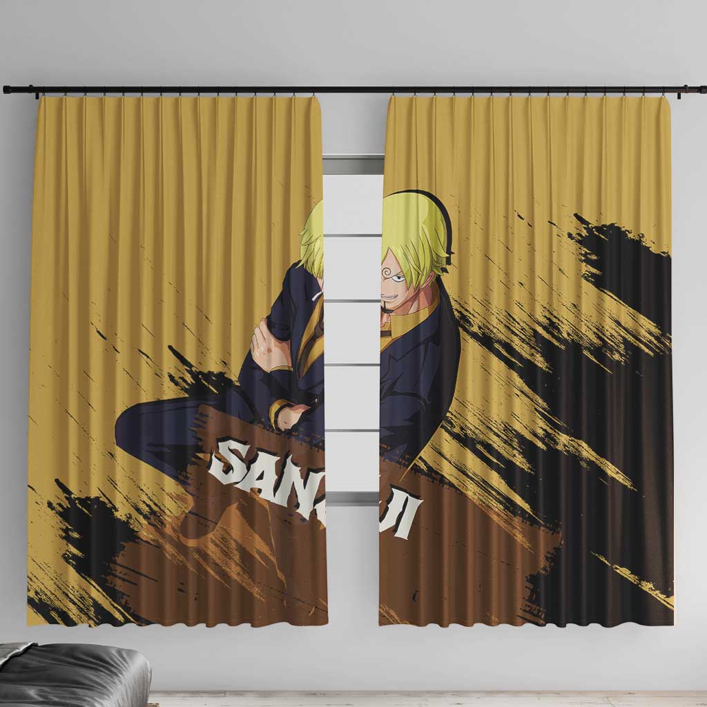 Vinsmoke Sanji - One Piece Window Curtain Anime Style