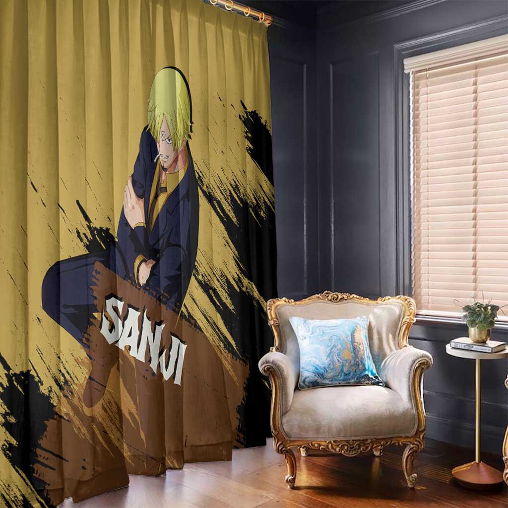 Vinsmoke Sanji - One Piece Window Curtain Anime Style