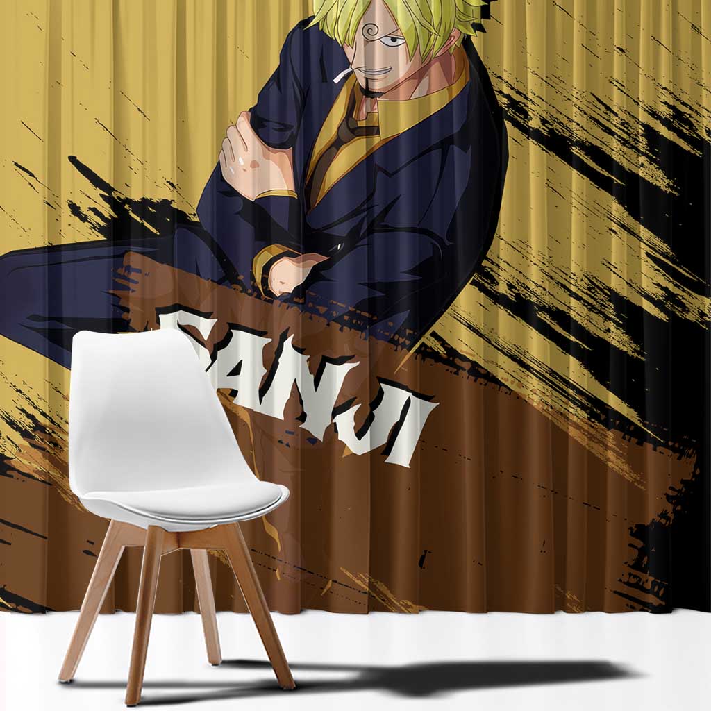 Vinsmoke Sanji - One Piece Window Curtain Anime Style