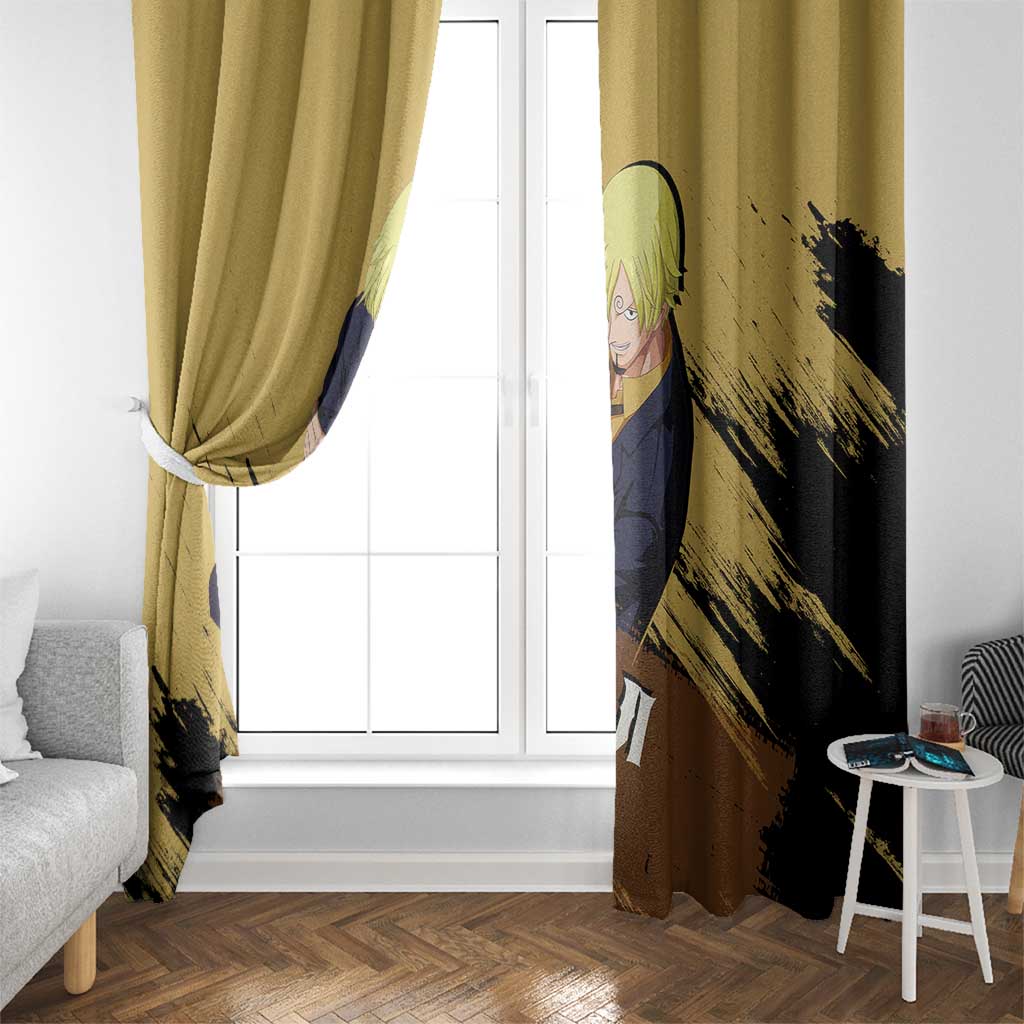 Vinsmoke Sanji - One Piece Window Curtain Anime Style