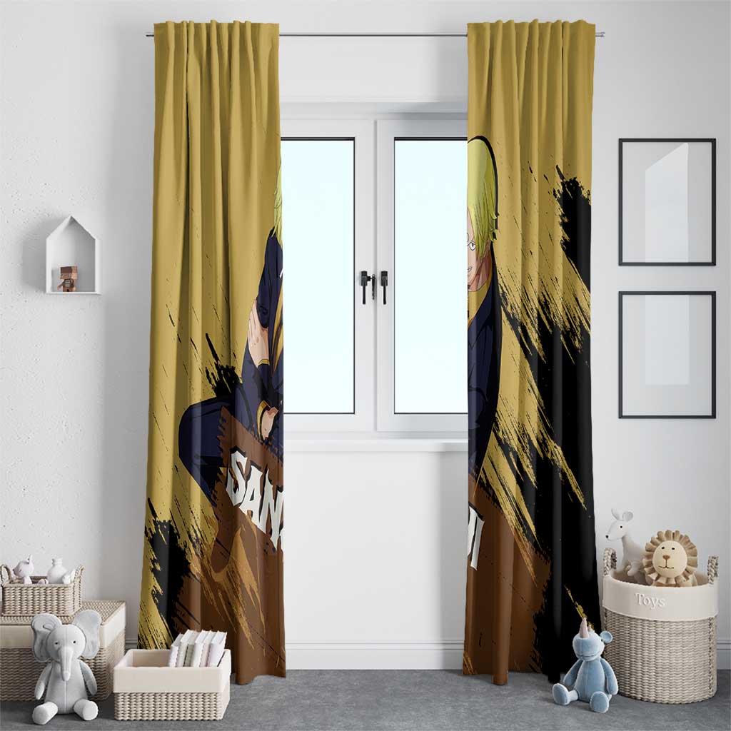Vinsmoke Sanji - One Piece Window Curtain Anime Style