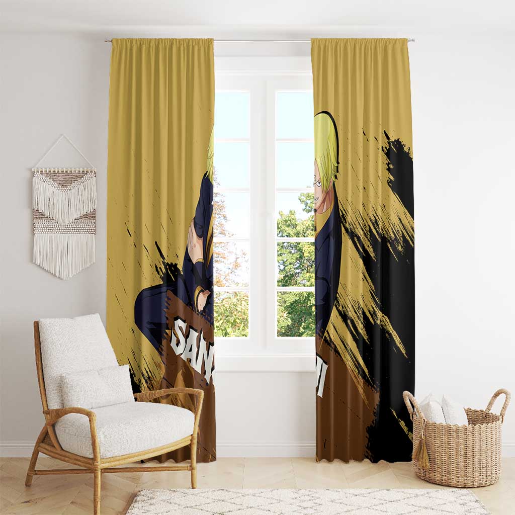 Vinsmoke Sanji - One Piece Window Curtain Anime Style