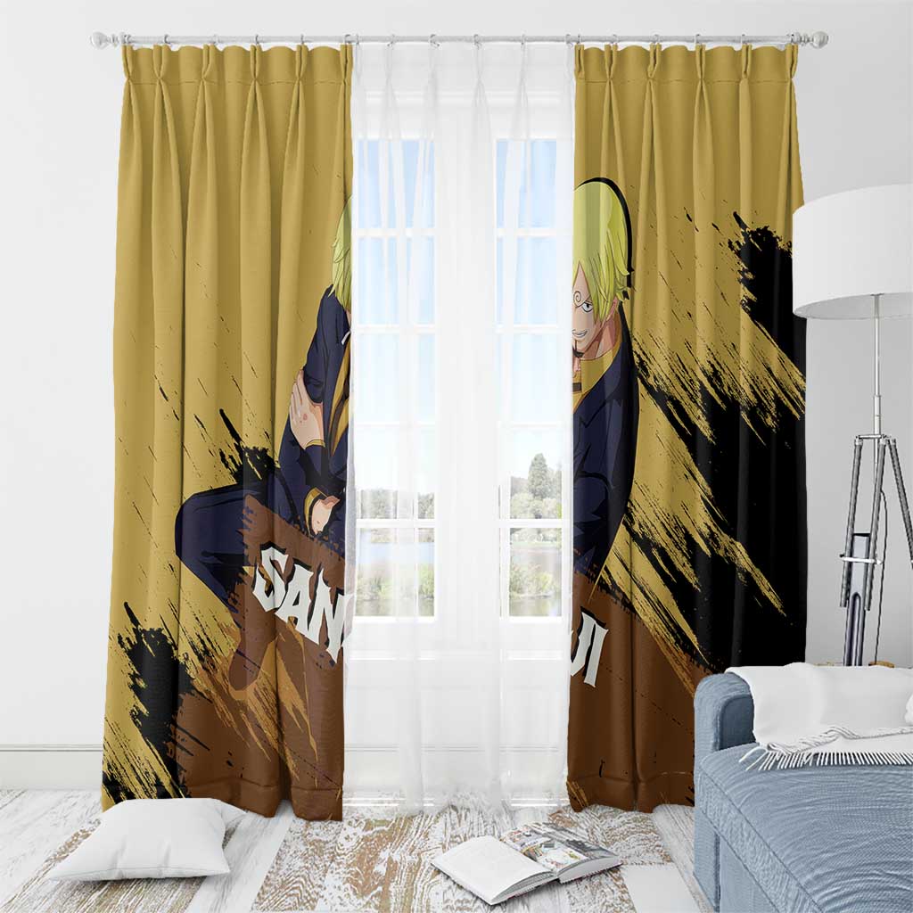 Vinsmoke Sanji - One Piece Window Curtain Anime Style