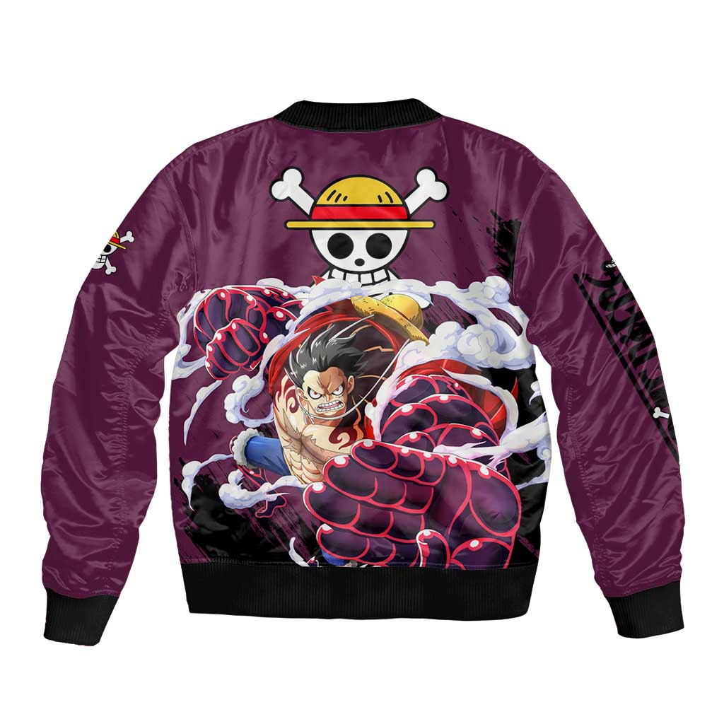 Luffy Gear 4 - One Piece Bomber Jacket Anime Style