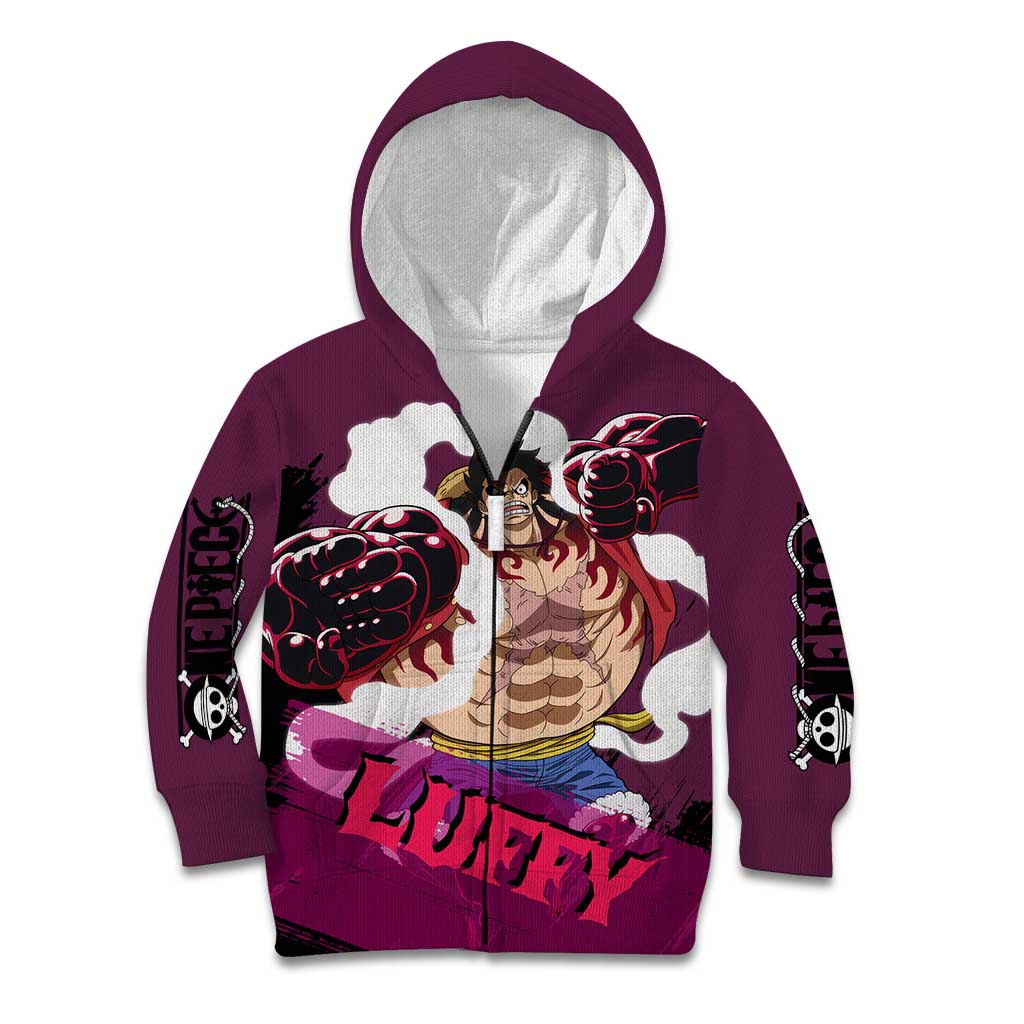 Luffy Gear 4 - One Piece Kid Hoodie Anime Style